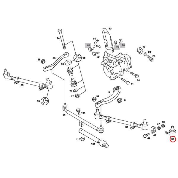 MEYLE製 ベンツ W126 ステアリングタイロッドエンド インナー側＆アウター側 0003385310 0160200213 0003385510 380SEC 500SEC 560SEC |  | 02