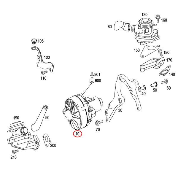 純正OEM ベンツ CLK C209 A209 エアーポンプ/エアポンプ リレー付き M272(V6) M273(V8)エンジン用 0001405185 0001404685 CLK350｜protechauto｜02