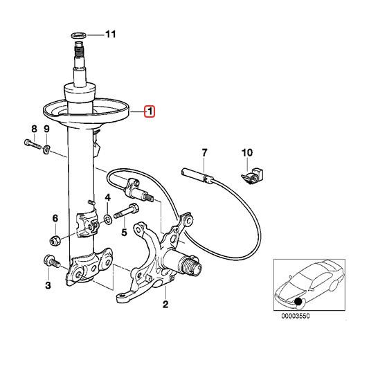 マイレ製 BMW E36 325i フロント ショックアブソーバー 左右セット 31311092307 31311092487 31311092308 31311092488 | BMW | 01
