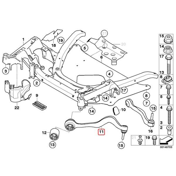 純正OEM LEMFORDER製 BMW E60 525i 530i 540i フロント プルストラット/スラストロッド/アッパーアーム 左右 31126774825 31126774826 | BMW | 01