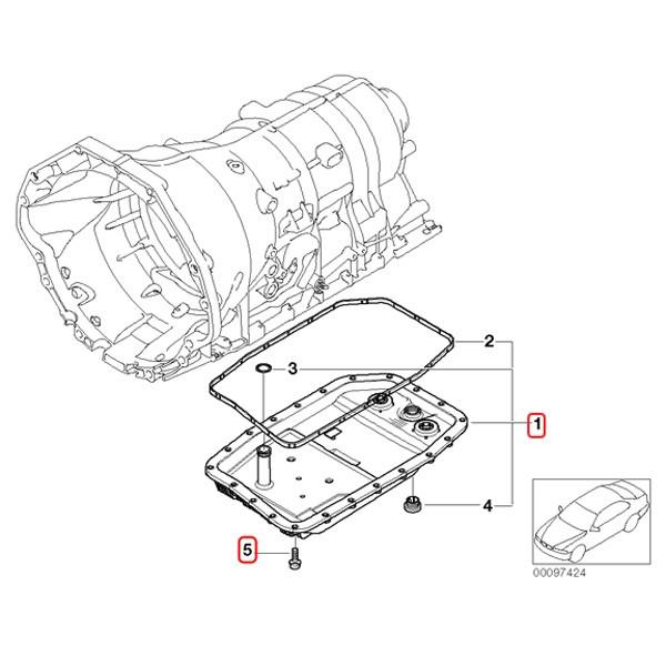 BMW Z4/E85 E86 E89 ATオイルパン オイルフィルターASSY ガスケット＆ボルト24個付き 24152333907 24117552108 2.5i 3.0si sDrive23i | BMW | 01