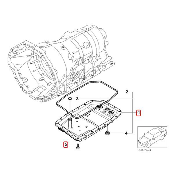 BMW E60E61E63E64ATオイルパン オイルフィルターASSY ガスケット＆ボルト21個付き 24152333903 24117552108 540i 545i 550i 645Ci 650i | BMW | 01