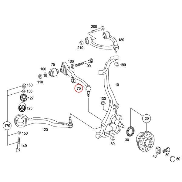 [6ヶ月保証付]ベンツ W221 S500 S550 フロント ロアアーム/コントロールアーム 左右セット 2213308107 2213306707 2213308207 2213306807 | Mercedes-Benz | 01