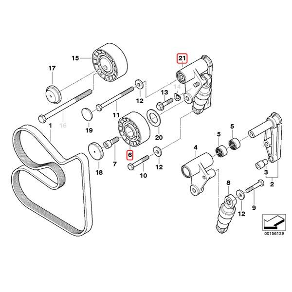 BMW E36E46 ベルトテンショナーASSY＆ガイドプーリー 油圧式 11287838797 11281748131 320i 323i 325i 328i 330i 330xi 328Ci 330Ci M3 | BMW | 01