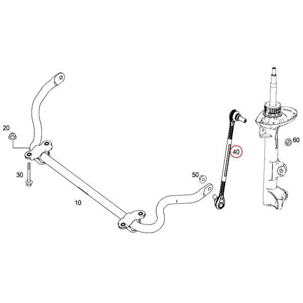 MEYLE製 ベンツ Cクラス Eクラス W204 C207 A207 フロント スタビライザーリンク/スタビリンク 左右 HD(強化版) 2043201789 2043201889 | Mercedes-Benz | 01