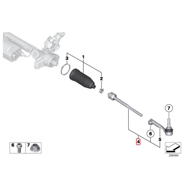 febi bilstein製 BMW X1/E84 Z4/E89 sDrive18i 20i 23i 35i 35is ステアリングタイロッド ASSY 左右セット 32106765235 32106765236 | BMW | 01