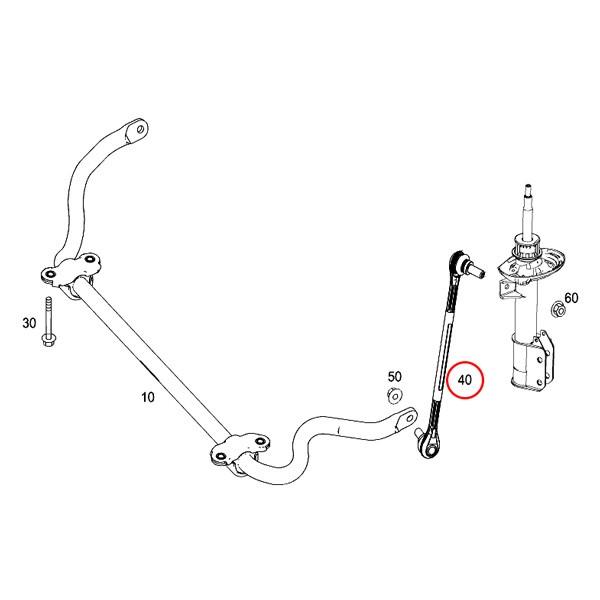 MEYLE製 ベンツ X204 GLK300 フロント スタビライザーリンク 左右セット HD(強化版) 2043200789 2043202289 | Mercedes-Benz | 01