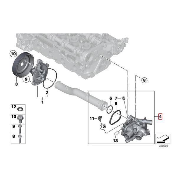 BMW MINI ミニ R55 R57 R58 R59 JCW Cooper CooperS サーモスタット＆アダプターケーブル 11537647751 11538674895 12518611289 | MINI | 01