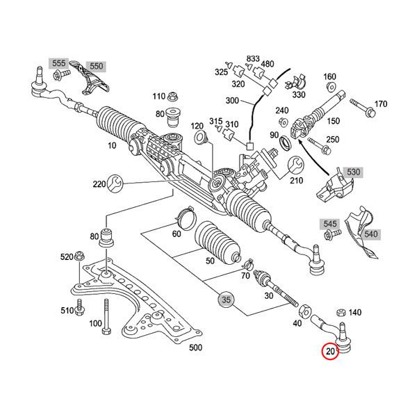 マイレ製 ベンツ W219 CLS350 CLS500 CLS550 CLS55AMG CLS63AMG ステアリングタイロッドエンド 左右セット 2113302703 2113302803 | Mercedes-Benz | 01