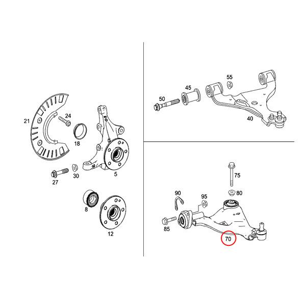 MEYLE製 ベンツ W639 3.2 フロント ロアアーム ブッシュASSY 左右セット HD(強化版) 6393301207 6393301401 6393301307 6393301501 | Mercedes-Benz | 01