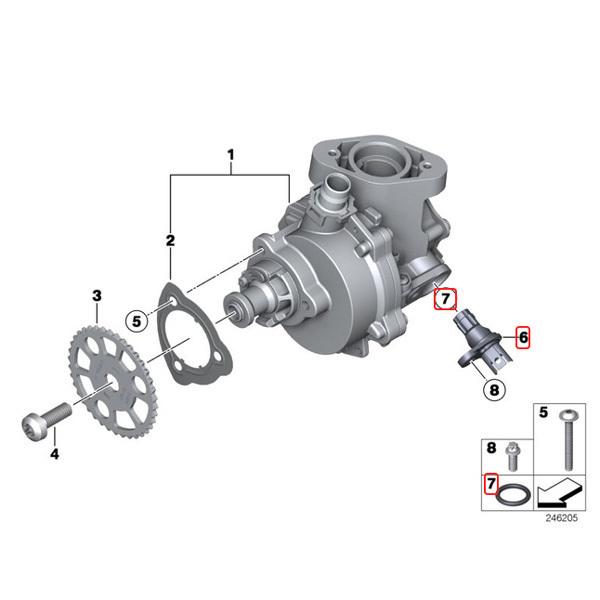 純正OEM BMW F32 F82 F33 F36 420i 428i 435i M4 カムポジションセンサー Oリング付 13627525014 13627558518 13627546660 12141748398 | BMW | 03