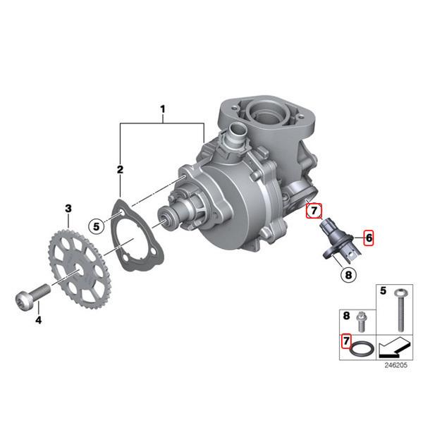 純正OEM BMW F30F80F31F34 320i 328i 335i ActiveHybrid3 M3 カム角センサー Oリング付 13627525014 13627558518 13627546660 12141748398｜protechauto｜04