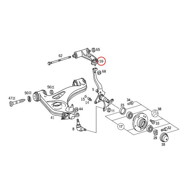 MEYLE製 ベンツ R170 SLK230 SLK320 SLK32AMG フロント アッパーアーム 左右 HD(強化版) 2023304807 2083301307 2023304907 2103300507 | Mercedes-Benz | 01
