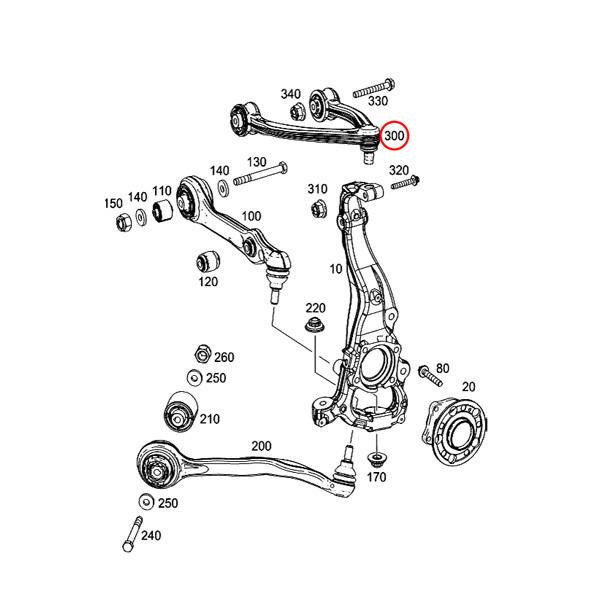 MEYLE製 ベンツ W222 ロング S550 フロント アッパーアーム/コントロールアーム 左右セット 2223300507 2223300607 | Mercedes-Benz | 01