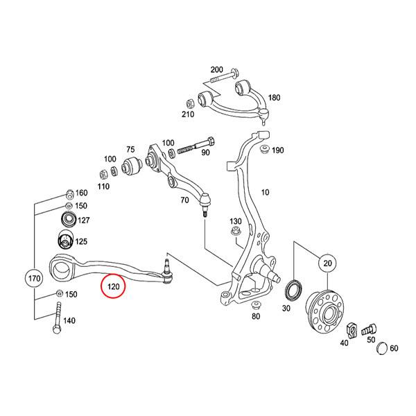 MEYLE製 ベンツ W221 S550 S600 S63AMG フロント テンションロッド 左右セット HD(強化版) 2213300141 2213306311 2213300241 2213306411 | Mercedes-Benz | 01