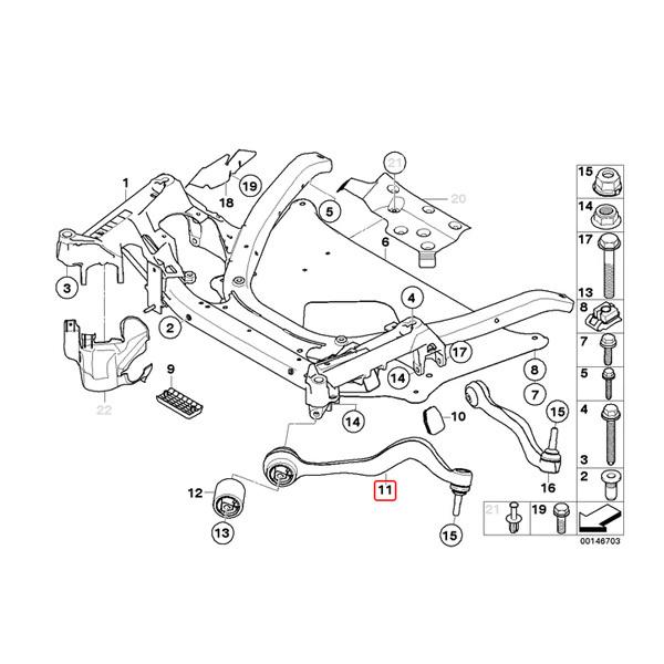 [6ヶ月保証付き]BMW E60 545i 550i M5 フロント スラストロッド 左右セット 31126774825 31126765995 31126760184 31124046438 | BMW | 01