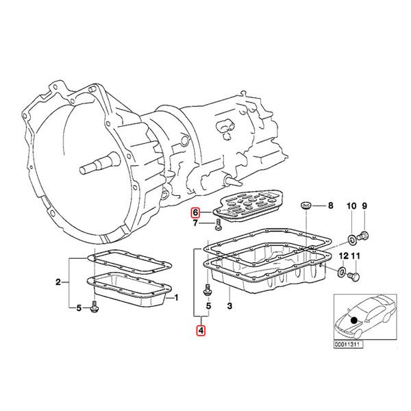 マイレ製 BMW E34 520i 525i ATフィルター ガスケット付き A4S270R/310R系ミッション用 24111218899 24111421367 24112468332 | BMW | 01