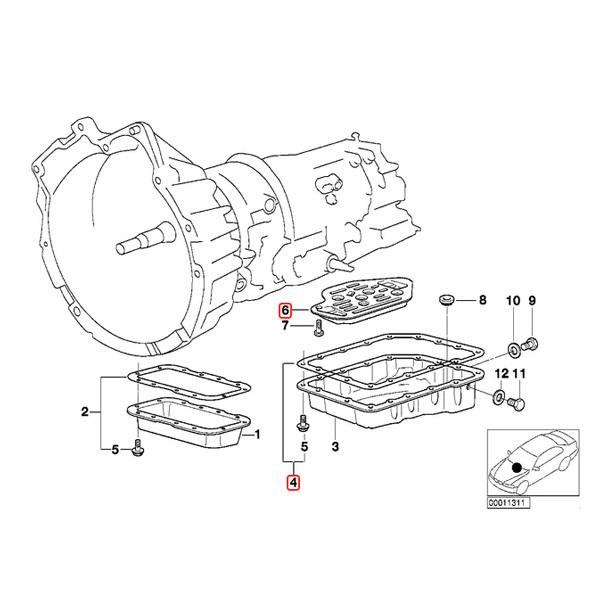 MEYLE製 BMW Z3/E36 1.9 2.0 2.8 ATオイルフィルター ガスケット付き A4S270R/310R系ミッション用 24111218899 24111421367 24112468332 | BMW | 01