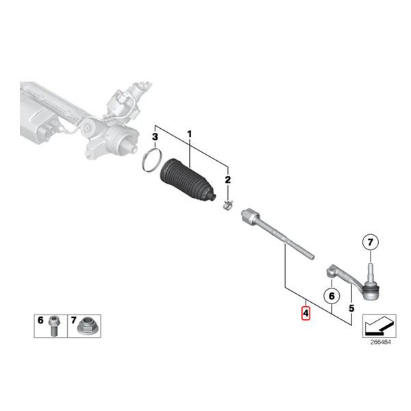MEYLE製 BMW X1/E84 sDrive18i ステアリングタイロッド ASSY 左右セット HD(強化版) 32216762243 32216762244 | BMW | 01