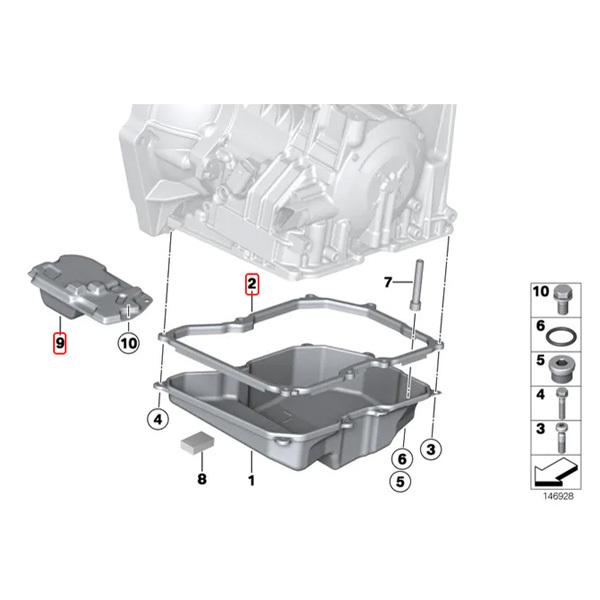 [優良品]BMW MINI ミニ R52 クーパーS オートマオイルフィルター＆ガスケット GA6F21WA 24347551087 24117566356 24117551080 | MINI | 01