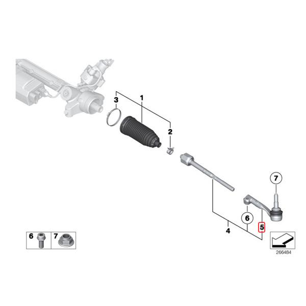 マイレ製 BMW F32 F82 F33 F36 420i 428i 430i 435i 440i M4 M4GTS ステアリングタイロッドエンド 左右 32106799966 32106799967 | BMW | 01