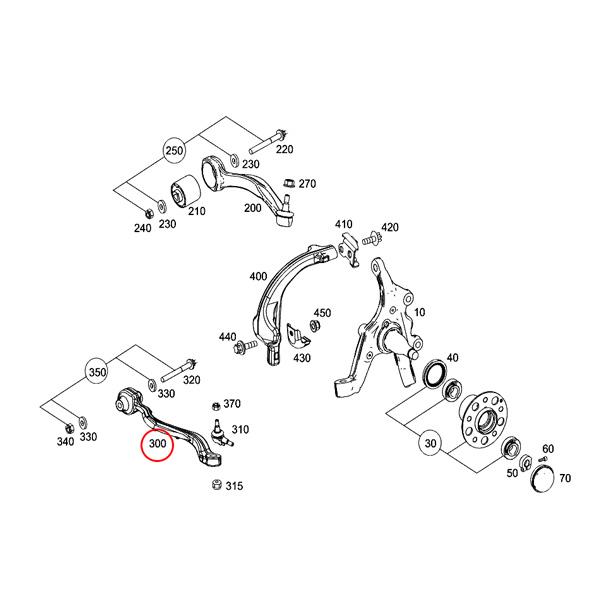 MEYLE製 ベンツ C218 CLS220d CLS350 CLS400 CLS550 フロント ロアアーム 左右セット 2183300711 2183307300 2183300811 2183307400 | Mercedes-Benz | 01