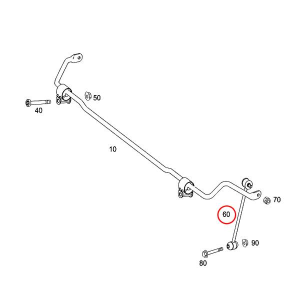 マイレ製 ベンツ W204 C180 C200 C250 C300 C350 C63AMG リア/リヤ スタビリンク/ペンドラムサポート 左右セット 2043200589 2043200489 | Mercedes-Benz | 01