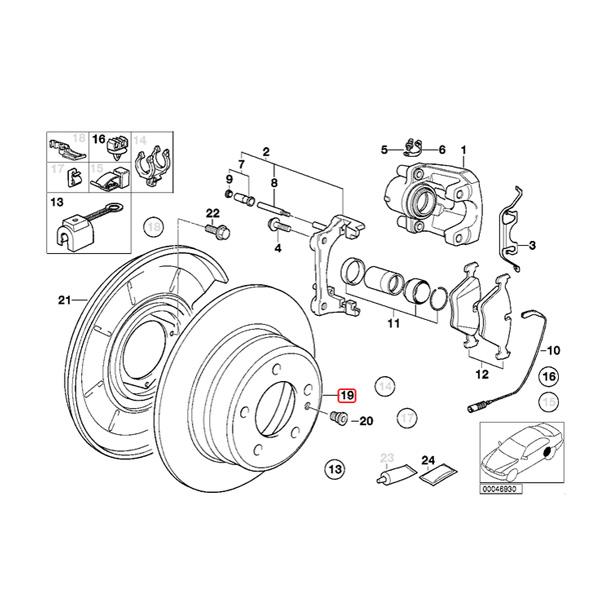 マイレ製 BMW Z3/E36 Mクーペ リア/リヤ ブレーキディスクローター 左右セット 34212227177 34212227178 | BMW | 01