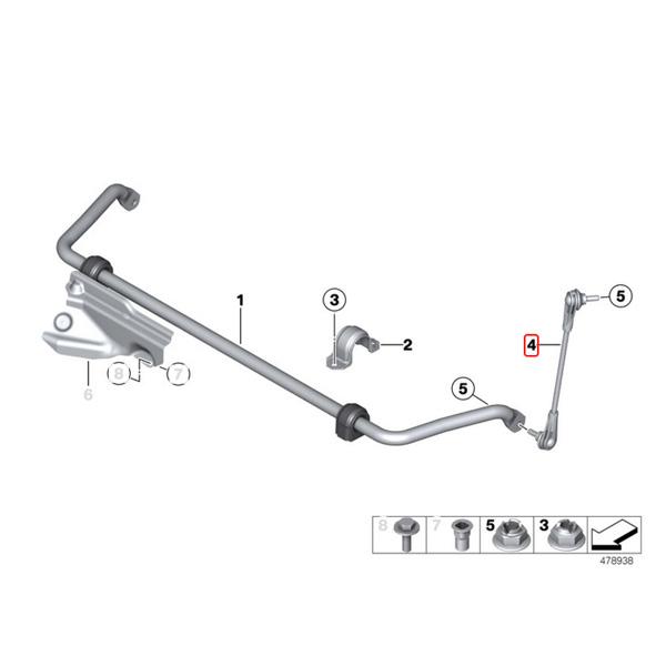 マイレ製 BMW F30 F31 F34 320d 320i 328i 330i 335i 340i ActiveHybrid3 フロント スタビリンクロッド 左右 HD 31306792211 31306792212 | BMW | 01