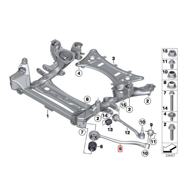 マイレ製 BMW X3/F25 xDrive20d xDrive20i フロント プルストラットアーム/スラストロッド/テンションロッド 左右 31106787673 31106787674 | BMW | 01