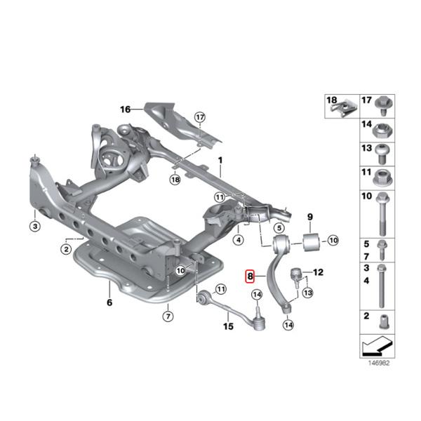 MEYLE製 BMW X1/E84 xDrive20i 25i 28i フロント ストラットアーム/テンションロッド 左右 4WD車用 HD(強化版) 31126768983 31126768984 | BMW | 01