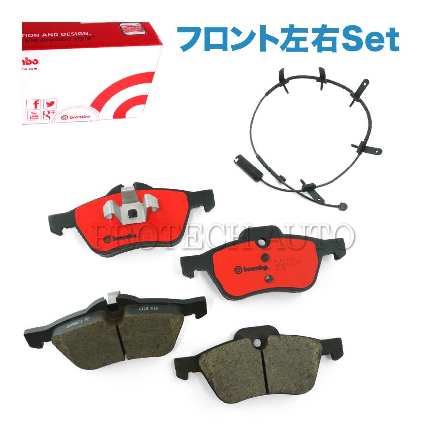 Brembo製 BMW MINI ミニ R52 クーパー Cooper クーパーS CooperS フロント ブレーキパッド センサー付き 34116770332 34356761447 | MINI