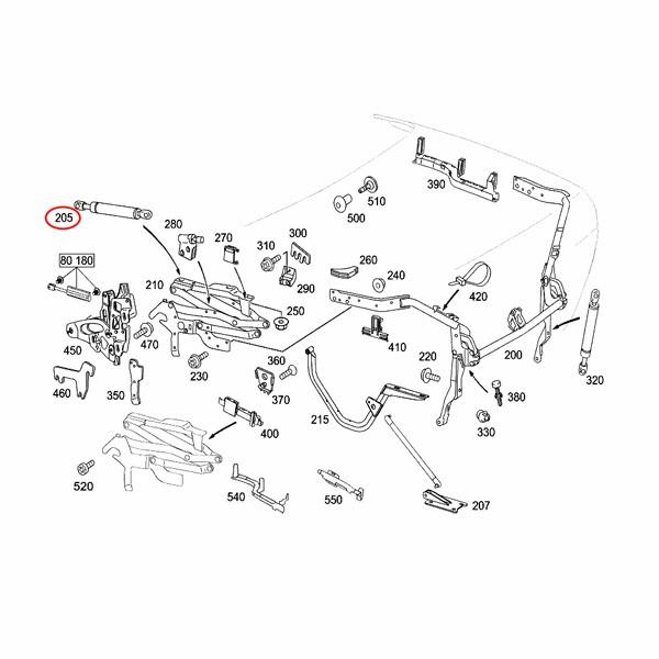 Mercedes-Benz（メルセデス・ベンツ） [6ヶ月保証付き]純正OEM STABILUS製 ベンツ R230 SL550 ...