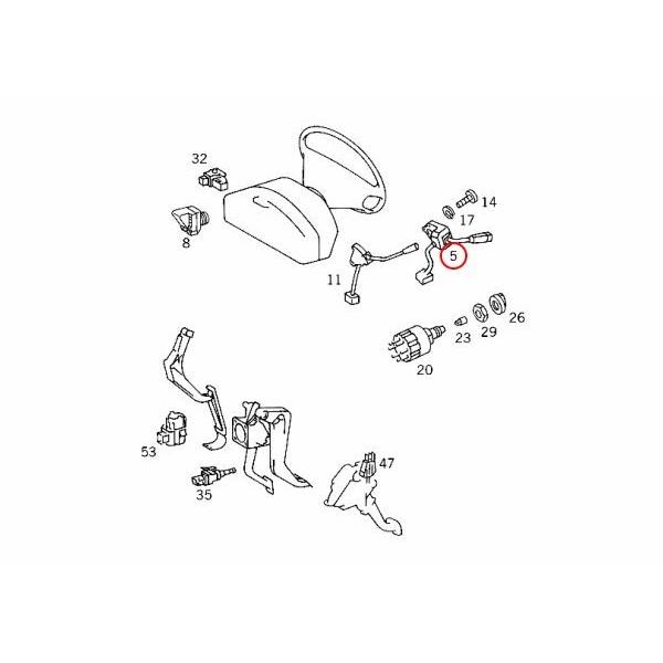 ベンツ W202 C200 C200KOMPRESSOR C220 C230 ワイパーレバー/ウインカーレバー/コンビネーションスイッチ 2025402144 |  | 01