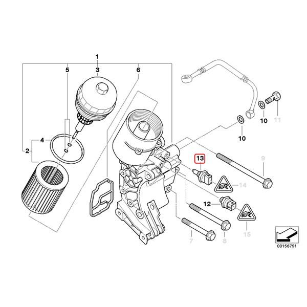 BMW E39 E60 E61 F07 F10 F11 水温センサー/油温センサー エンジン側 13621433076 523i 525i 528i 530i 535i 540i 545i 550i M5 | BMW | 02