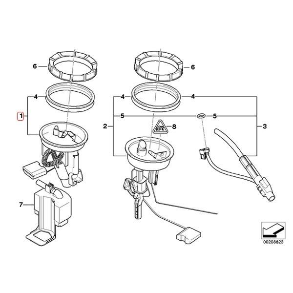 [優良品]BMW E46 M3 M3CSL 燃料ポンプ/フューエルポンプ ガスケット付き 16142229684｜protechauto｜02