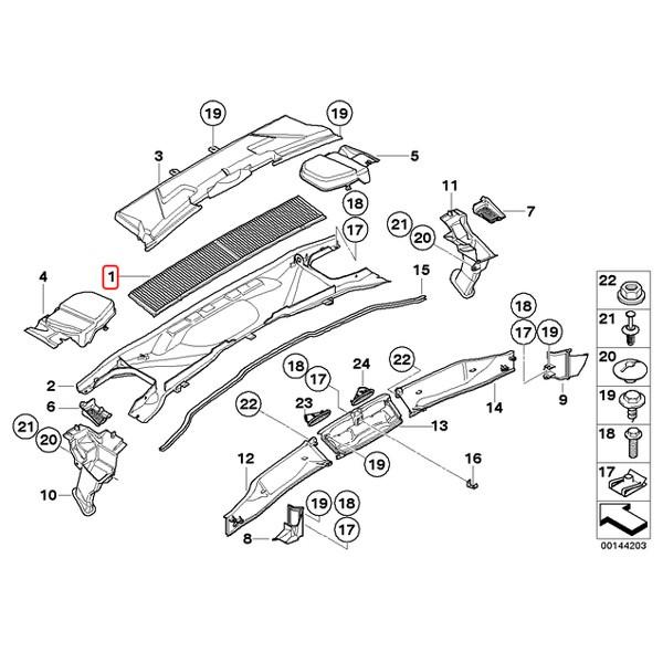 BMW X1/E84 sDrive18i sDrive20i xDrive20i xDrive25i xDrive28i ACフィルター/エアコンフィルター 64319313517 | BMW | 01