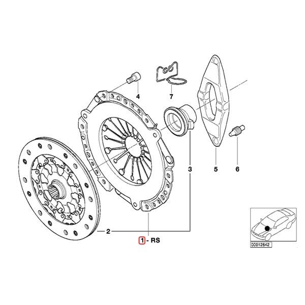 純正OEM SACHS製 BMW E36 クーペ 318is クラッチキット 21211223571 21211223331 | BMW | 01