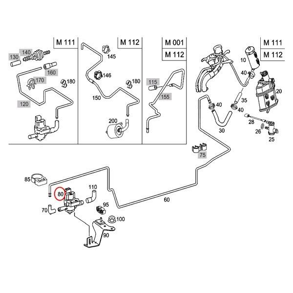 ベンツ C207A207W210W211 パージバルブ0004701593 0004703693 0004703593 0004705593 E240E250E280E300E320E350E430E500E550 E55AMG E63AMG | Mercedes-Benz | 01