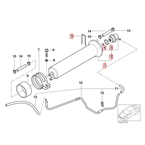 BMW E38 E39 X5/E53 735i 740i 525i 530i 540i 3.0i 4.4i 4.6is 燃料フィルター プレッシャーコントローラー付き 13321709535 | BMW | 01