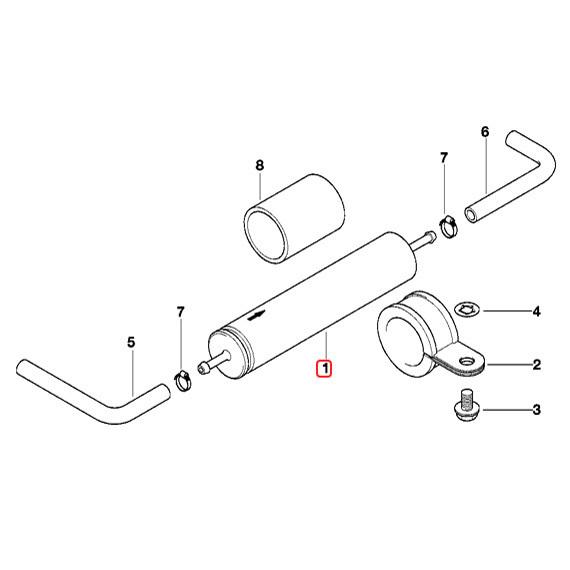 BMW E31 Z3/E36 840Ci 1.9 2.0 2.8 燃料フィルター/フューエルフィルター 13321740985 13321702632 | BMW | 01