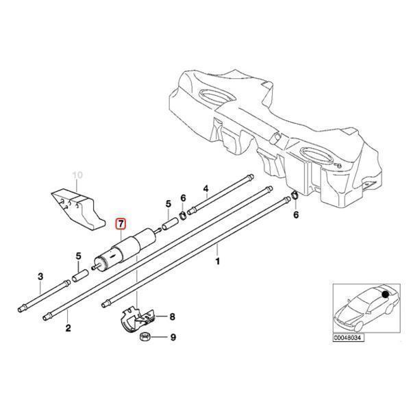 BMW E31 Z3/E36 840Ci 1.9 2.0 2.8 燃料フィルター/フューエルフィルター 13321740985 13321702632 | BMW | 02