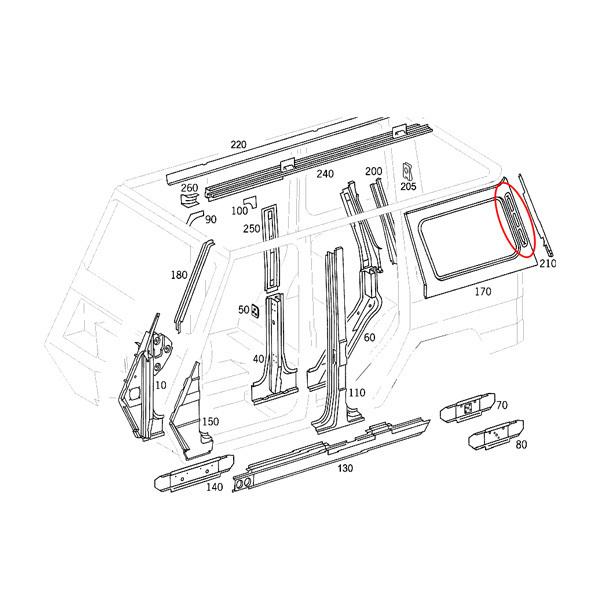 ベンツ Gクラス W463A W464 G350d カーボン調 Cピラーカバー/リアサイドベントトリム 左右セット 2018年8月〜 |  | 02