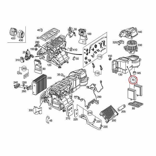 ベンツ A209 CLK320 CLK350 CLK55AMG CLK63AMG エアコンフィルター 2枚セット 活性炭入り 内気用 2038300518 2038302118 2038300318 | Mercedes-Benz | 01