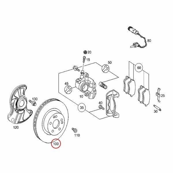 MEYLE製 ベンツ R171 SLK200 SLK280 SLK350 フロント ドリルド ブレーキディスク/ブレーキローター 左右 防錆仕様 2034211312_1