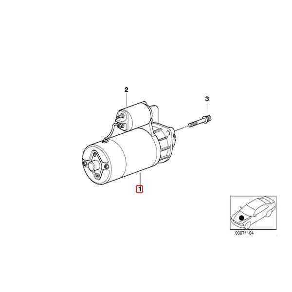 [優良品]BMW Z4/E85 E86 Mクーペ Mロードスター セルモーター/スターター 12417835735 12417832486 12317830793 12417834214 | BMW | 01