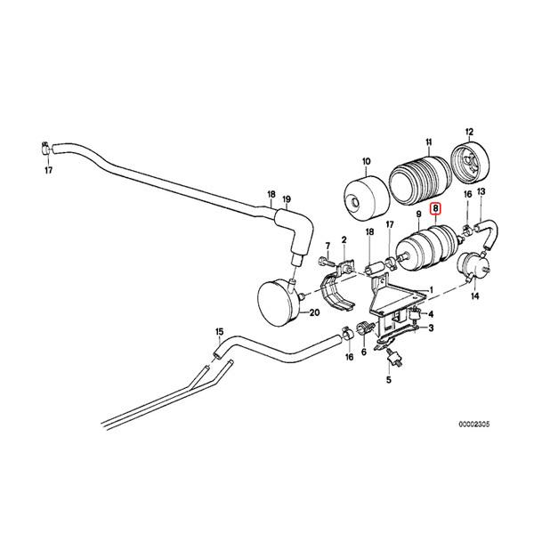 純正OEM BOSCH製 BMW 6シリーズ E24 635CSi 燃料ポンプ/フューエルポンプ/フューエルフィルター 16141179232 16141178751｜protechauto｜02