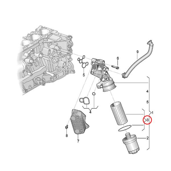 AUDI アウディ Q3 8U F3 TT 8J FV エンジンオイルフィルター/エンジンオイルエレメント 06D115562 06D115466 06D198405｜protechauto｜02