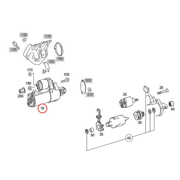 秋冬の主役◎ 純正OEM BOSCH製 ベンツ W216 W219 C209 A209 CL550 CLS350 CLS550 CLK350 セルモーター 0061515901 0001107461 006151590180 006151590187 【A3313772717】(19278円)
