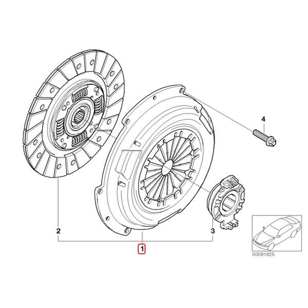 純正OEM LUK製 BMW MINI ミニ R50 クーパー Cooper クラッチキット ディスク径 200mm 21217534150 21217516283｜protechauto｜02